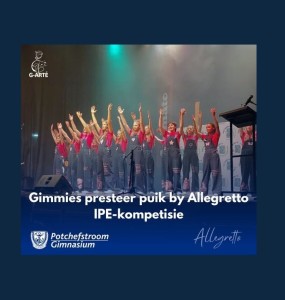 Allegretto IPE-kompetisie – Potchefstroom Gimnasium blink uit