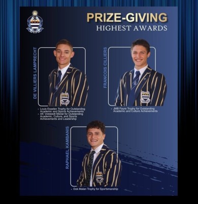 Grey College celebrating excellence at annual Prize‑Giving