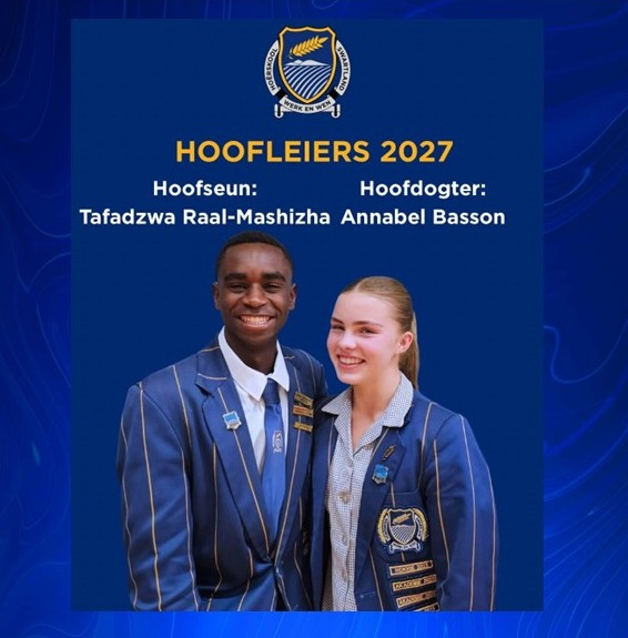 Hoërskool Swartland kondig Hoofleiers 2027 aan