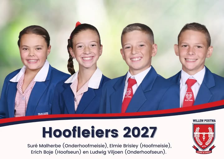 Nuwe hoofleiers 2027 aangekondig vir Willem Postma