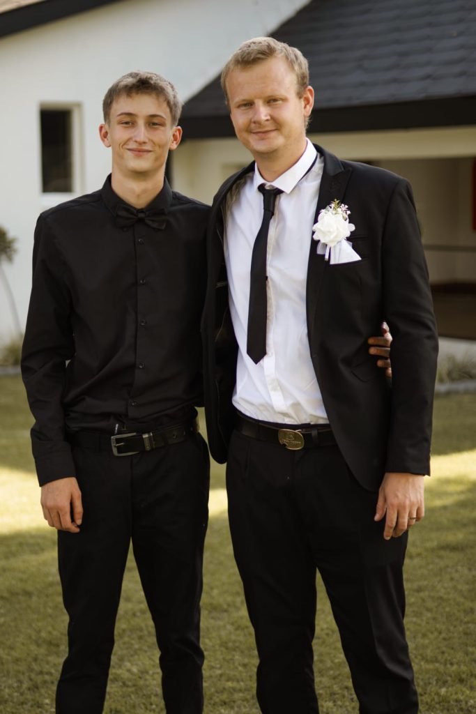 Ian Visagie en sy broer Christiaan Jansen