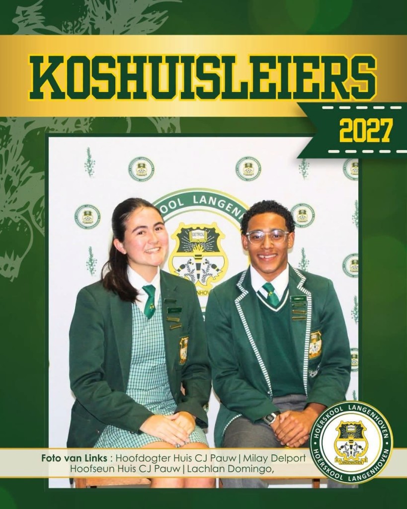 Nuwe Hoofleiers vir 2027 - Hoërskool Langenhoven