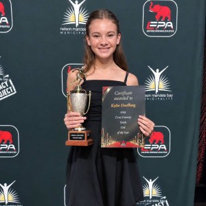 Kylie Dorfling as EPA se Jeugatleet van die Jaar bekroon
