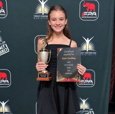 Kylie Dorfling as EPA se Jeugatleet van die Jaar bekroon