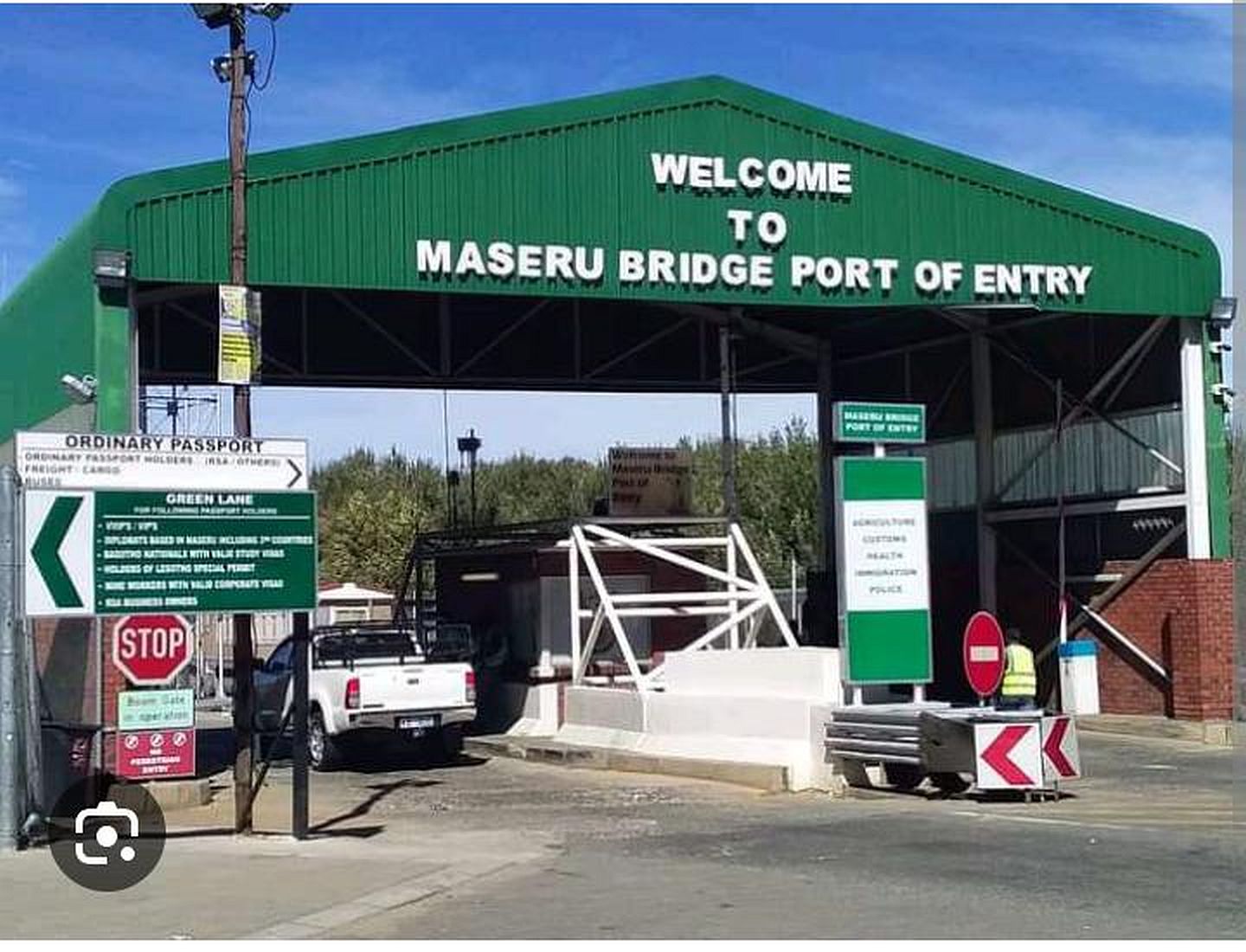 Maseru Port of Entry between South Africa and Lesotho.