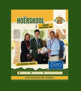 Eskom Expo Internasionale Wetenskapskou – Leeuwenhof-leerder skitter
