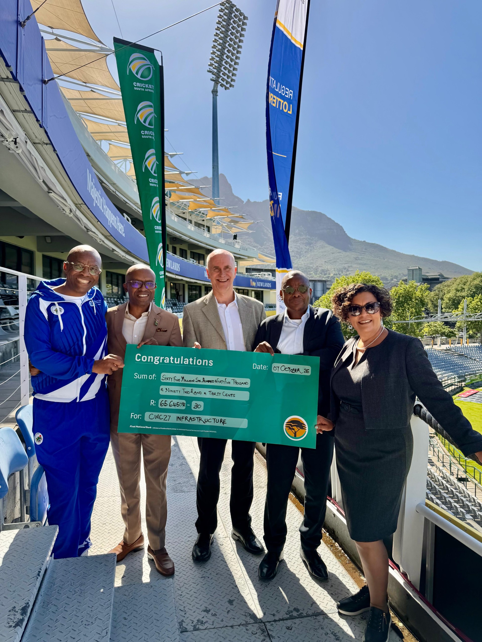 R65 million cheque handover