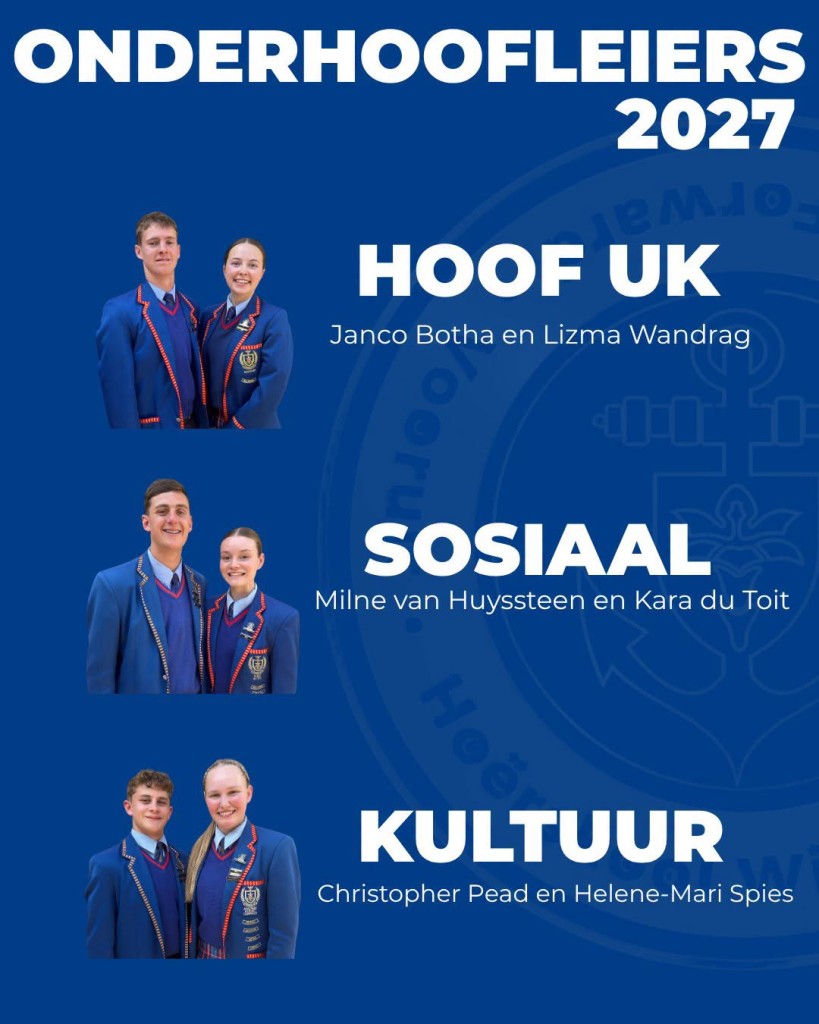 Leerlingleiers vir 2027 - Hoërskool Witteberg