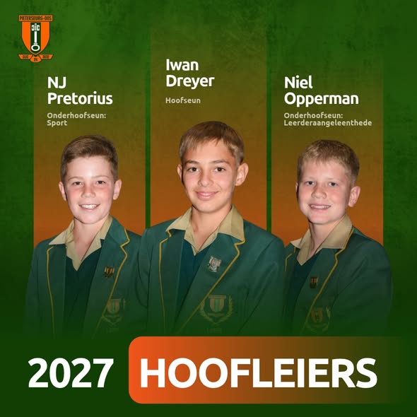 2027 Hoofleiers van Pietersburg-Oos met trots ingehuldig