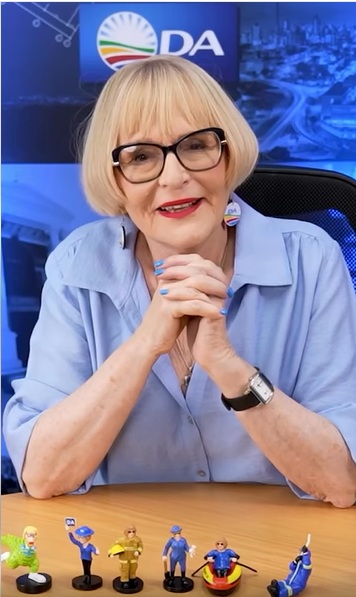 Helen Zille launches collectible figurines to fund Blue Brigade work