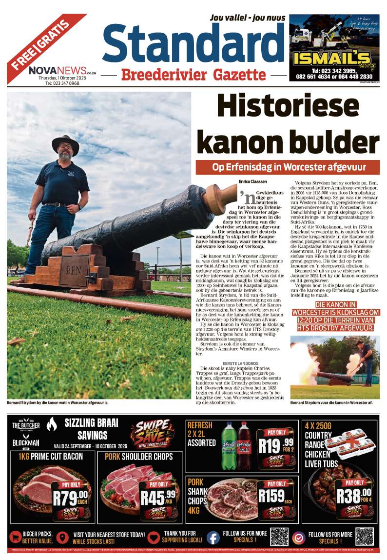 Standard Breederivier Gazette – E-edition – 1 October 2026