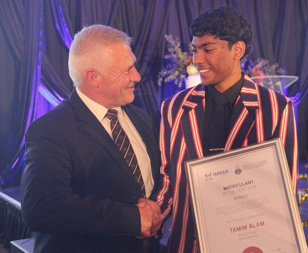 Braam van Wyk (links) wens vir Tamim Alam