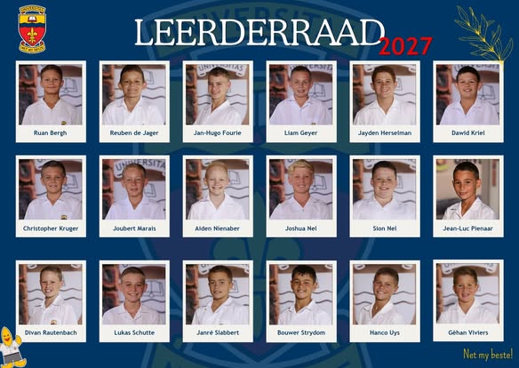Leerderraad vir 2027 - Primêre Skool Universitas