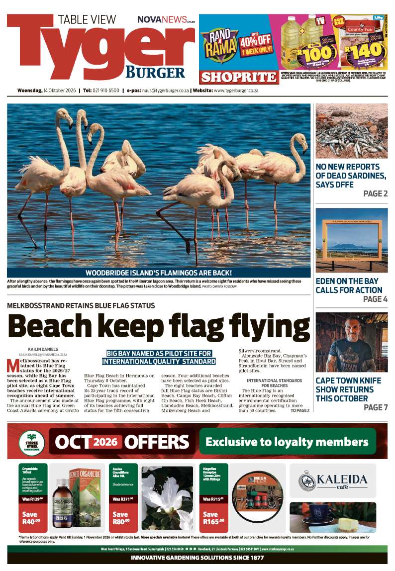 TygerBurger | Table View | E-edition | 14 October 2026
