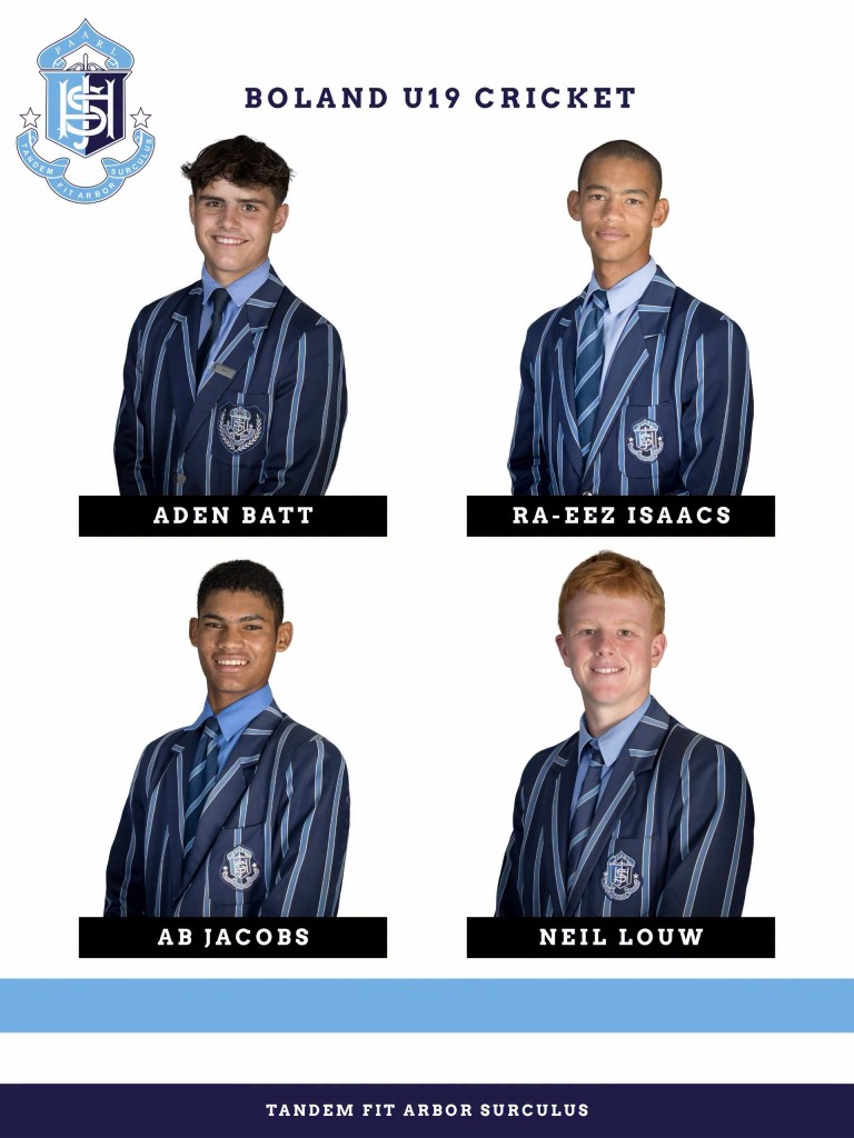 National Cricket Weeks - Paarl Boys' Cricketers Earn Boland Honours