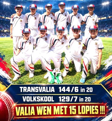 Valia o.14-Krieketspan sluit Liga Seisoen af met knap oorwinning