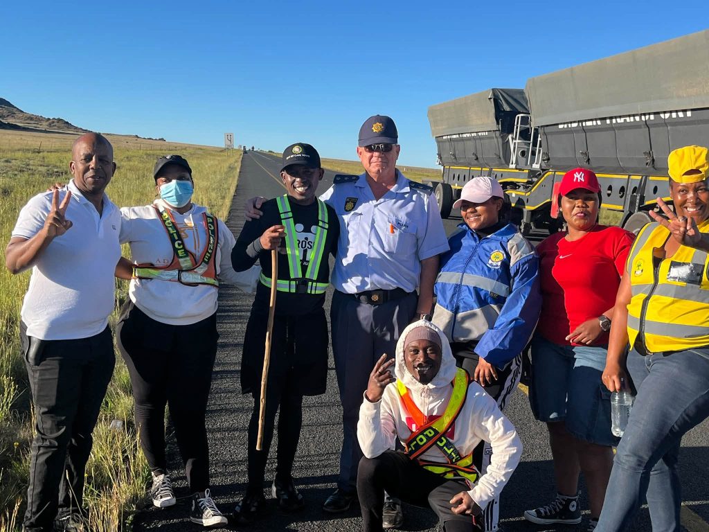 Zolani Zondani with the Springfontein police.