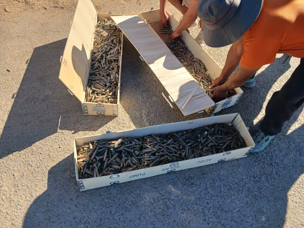 Approximately 15 000 rounds were recovered during the operation.