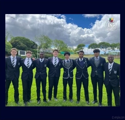 Wynberg Boys’ High School celebrates 2027 cheerleaders. From left Boyd Swartz, Tristan Kastern, Luniko Soci, Ben van Bergen, Joshua Pieters, Melokuhle Mandlakhe, Eesa Fakir, Bathini Manyela.jpg