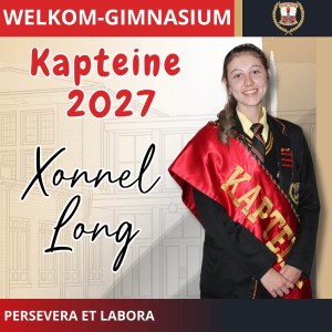 Welkom Gimnasium: Skoolleiers 2027 | ’n Nuwe Era van Leierskap