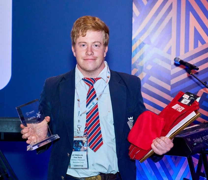 Hannes Prinsloo het sy staal op nasionale vlak gewys in die 2026 Tegniese Skole Skills-kompetisie.
