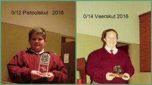 ONDER 12 PISTOOLSKUT 2016 EN ONDER 14 VEERSKUT 2016