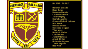 Baie spesiale boodskap aan Kalahari Hoërskool se matrieks
