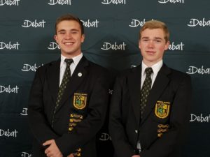 2 Spanne van Hoërskool Nelspruit in ATKV Debat-Finaal