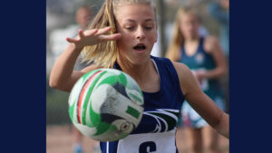 Nina van Schalkwyk in aksie tydens Park Sewes