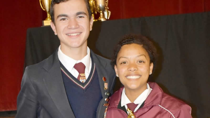 Durand van Deventer Beste speler S.14 en Carlin Fisher Beste speler D.18