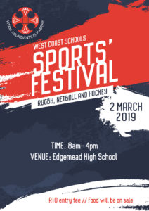 Edgemead High School will be hosting the annual West Coast Sports festival this year on 2 March 2019.