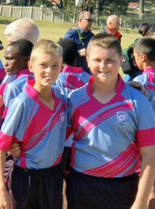 Laerskool Nelspruit leerders in Pumas 0/12A Rugbyspan