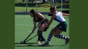 Hoërskool Strand 1ste meisies-hokkiespan vs “old girls”