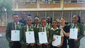 Grenville High School Top 10 academic achievers Gr 11 in 2019