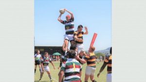 Hoërskool Nelspruit 1ste hokkiespan het funksie saam met borg