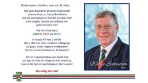 Boodskap van Skoolhoof Hoërskool Pietersburg
