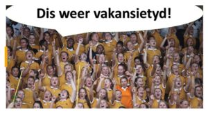 GRAAD 8 TOT -11 LEERDERS VAN HOËR MEISIESKOOL ORANJE KRY VAKANSIE