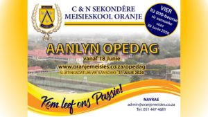 Hoër Meisieskool Oranje aanlyn Opedag