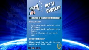 KOM BLOUSKOOL TOE, JY WEET JY WIL!