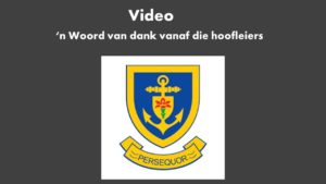 Hoërskool Witteberg: ‘n woord van dank vanaf die hoofleiers