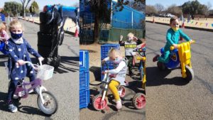 Primêre Skool Fichardtpark Welpies hou Fietsiedag