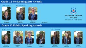St Andrew’s School for Girls learners received Colours