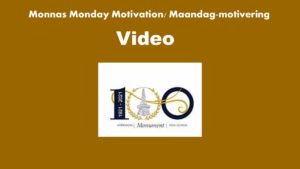 Hoërskool Monument: Monday Motivation/ Maandag motivering
