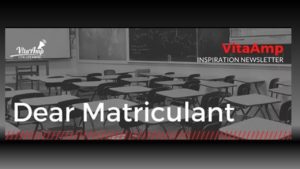 A message to all Matriculants