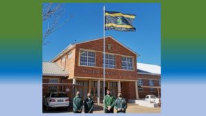 Hoërskool Salomon Senekal Matrieks skenk 2 vlagpale