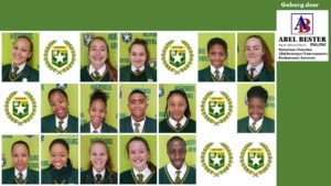 Hoërskool Vryburg: Top 20 Akademiese presteerders Gr 10 kwartaal 1
