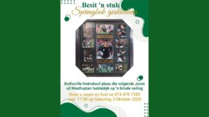 Hoërskool Bothaville bied ‘n blinde veiling aan vir Fondsinsameling