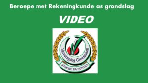 Vereeniging Gimnasium: beroepe met rekeningkunde as grondslag