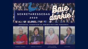 Hoërskool Robertson bedank hulle kantoorpersoneel