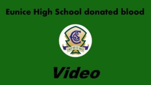 Eunice High School donated blood